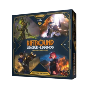 Riftbound Proving Grounds Set - Das ultimative TCG Starter Set für Einsteiger frontal schräg präsentiert von Amzicards