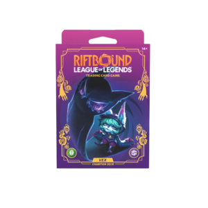 Riftbound Champion Deck Vex Frontansicht - Fertiges TCG Spieler-Deck der Erweiterung Unleashed bei Amzicards