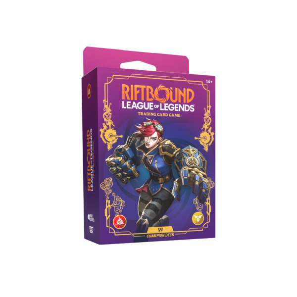 Riftbound Champion Deck Vi Schrägansicht links - TCG Deck der Erweiterung Unleashed im Amzicards Shop