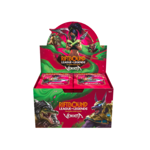 Riftbound Set 4 Vendetta Booster Display Frontalansicht - OVP TCG Display bei Amzicards vorbestellen