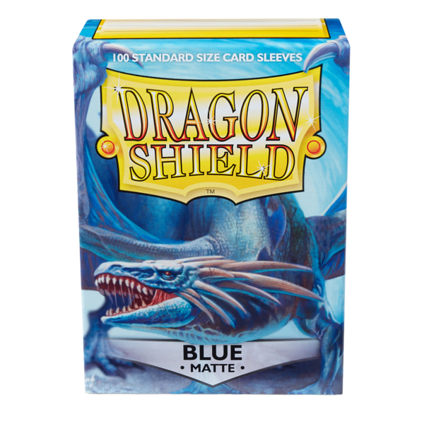 Dragon Shield Blue Matte Sleeves 100 blaue Standard-Hüllen für Riftbound und TCG-Karten