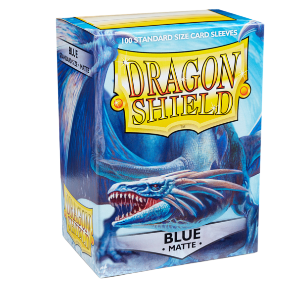 Dragon Shield Blue Matte Sleeves 100 blaue Standard-Hüllen für Riftbound und TCG-Karten