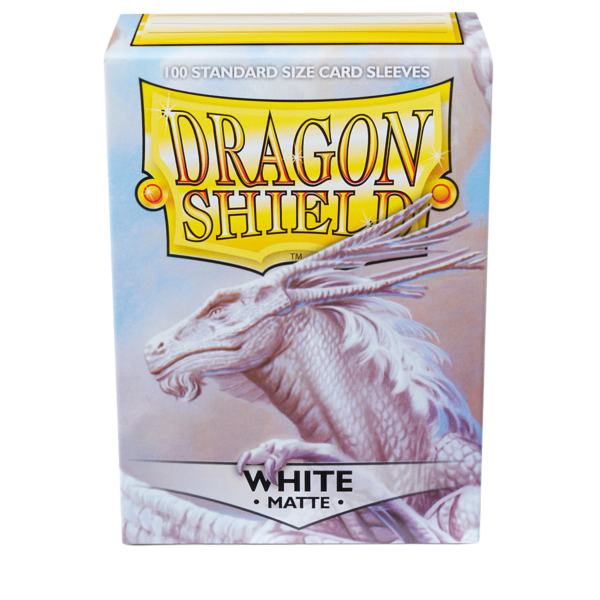 Dragon Shield White Matte Sleeves 100 weiße Standard-Hüllen für Riftbound und TCG-Karten