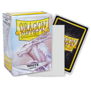 Dragon Shield White Matte Sleeves 100 wei&szlig;e Standard-H&uuml;llen f&uuml;r Riftbound und TCG-Karten
