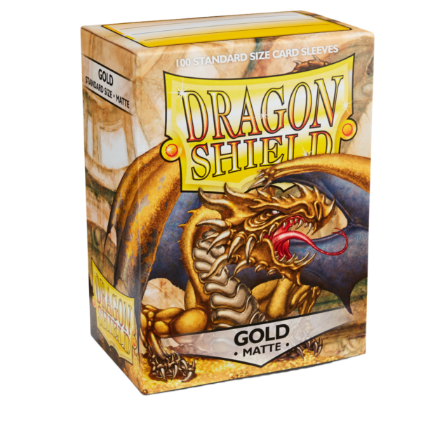 Dragon Shield Gold Matte Sleeves 100 goldene Standard-Hüllen für Riftbound und TCG-Karten