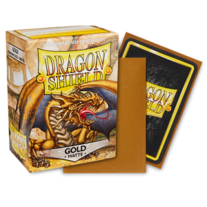 Dragon Shield Gold Matte Sleeves 100 goldene Standard-Hüllen für Riftbound und TCG-Karten