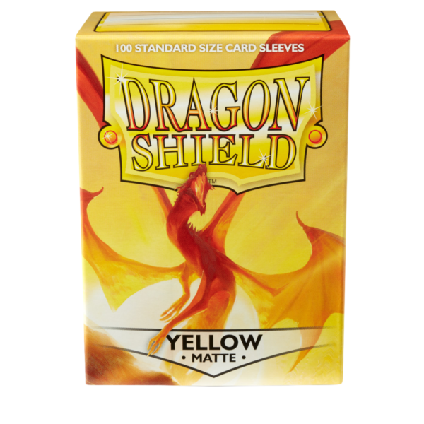 Dragon Shield Yellow Matte Sleeves 100 gelbe Standard-Hüllen für Riftbound und TCG-Karten