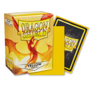 Dragon Shield Yellow Matte Sleeves 100 gelbe Standard-H&uuml;llen f&uuml;r Riftbound und TCG-Karten