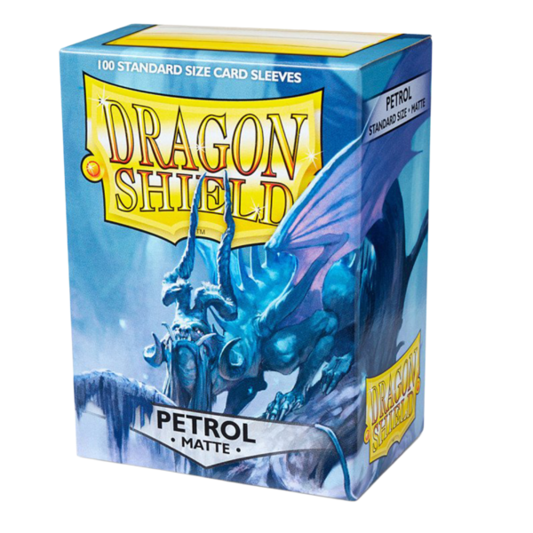 Dragon Shield Petrol Matte Sleeves 100 petrolfarbene Standard-Hüllen für Riftbound und TCG-Karten