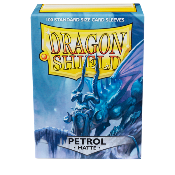 Dragon Shield Petrol Matte Sleeves 100 petrolfarbene Standard-Hüllen für Riftbound und TCG-Karten