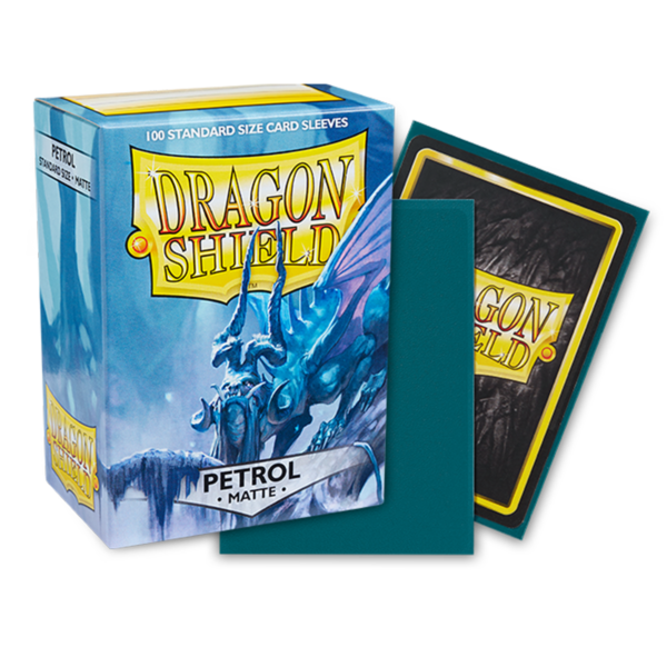 Dragon Shield Petrol Matte Sleeves 100 petrolfarbene Standard-Hüllen für Riftbound und TCG-Karten