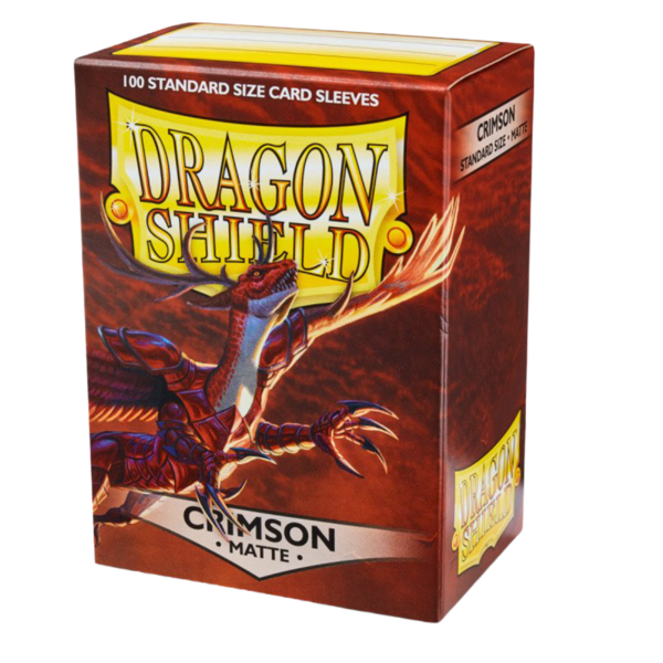 Dragon Shield Crimson Matte Sleeves 100 rote Standard-Hüllen für Riftbound und TCG-Karten
