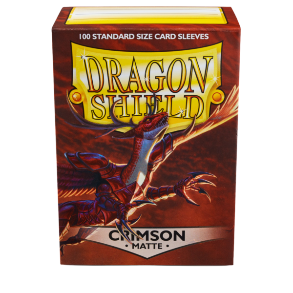 Dragon Shield Crimson Matte Sleeves 100 rote Standard-Hüllen für Riftbound und TCG-Karten