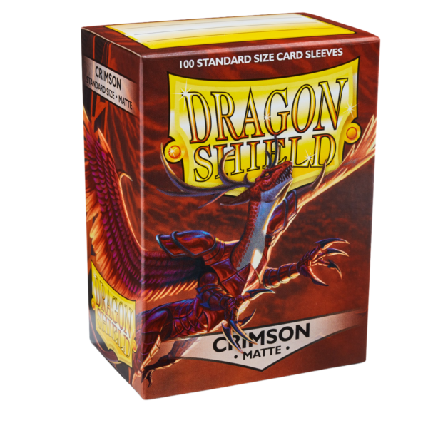 Dragon Shield Crimson Matte Sleeves 100 rote Standard-Hüllen für Riftbound und TCG-Karten
