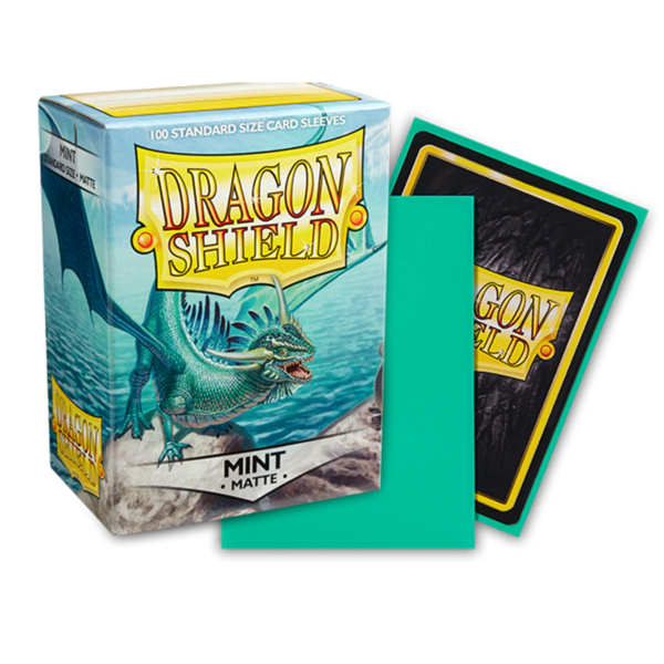 Dragon Shield Mint Matte Sleeves 100 mintfarbene Standard-Hüllen für Riftbound und TCG-Karten