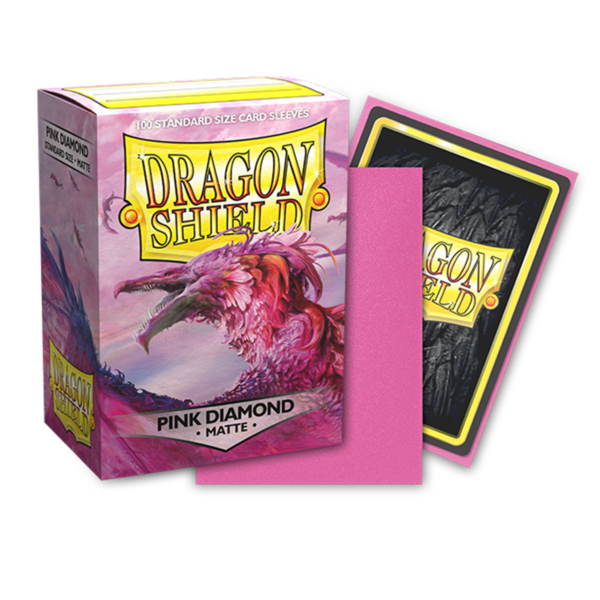 Dragon Shield Pink Diamond Matte Sleeves 100 pinke Standard-Hüllen für Riftbound und TCG-Karten