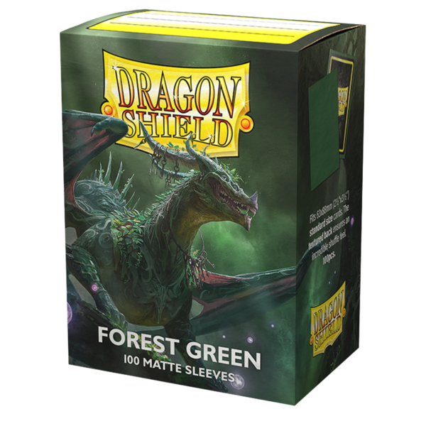 Dragon Shield Forest Green Matte Sleeves 100 grüne Standard-Hüllen für Riftbound und TCG-Karten