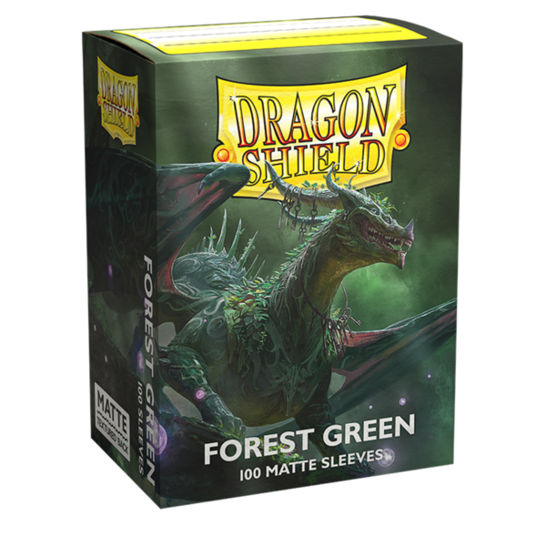 Dragon Shield Forest Green Matte Sleeves 100 grüne Standard-Hüllen für Riftbound und TCG-Karten