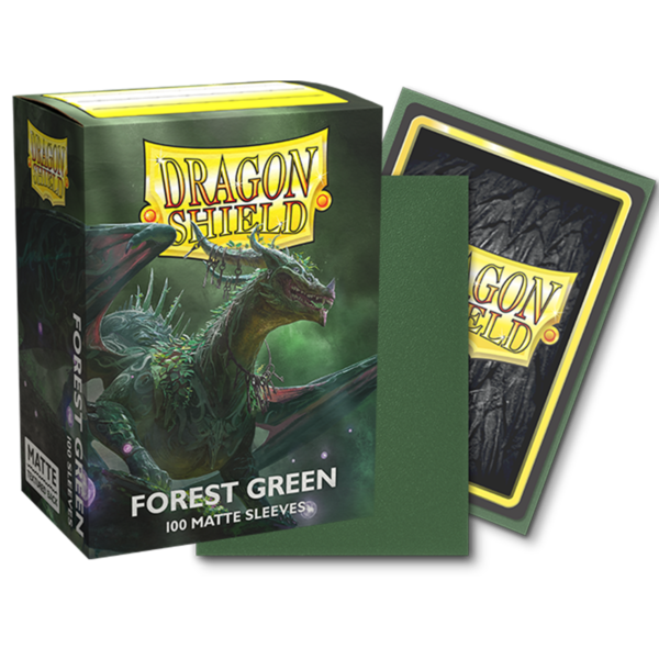Dragon Shield Forest Green Matte Sleeves 100 grüne Standard-Hüllen für Riftbound und TCG-Karten