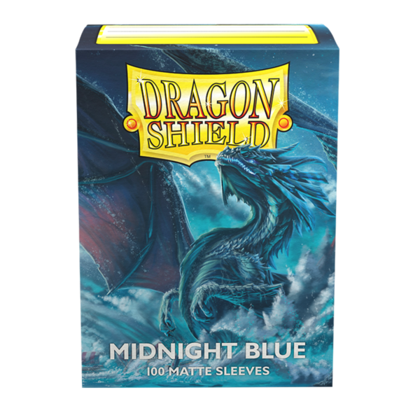 Dragon Shield Midnight Blue Matte Sleeves 100 dunkelblaue Standard-Hüllen für Riftbound und TCG-Karten