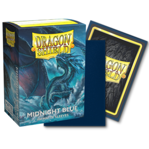 Dragon Shield Midnight Blue Matte Sleeves 100 dunkelblaue Standard-Hüllen für Riftbound und TCG-Karten