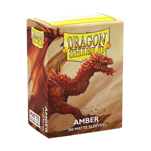 Dragon Shield Matte Amber Sleeves 100 Standard-Hüllen für Riftbound und TCG-Karten