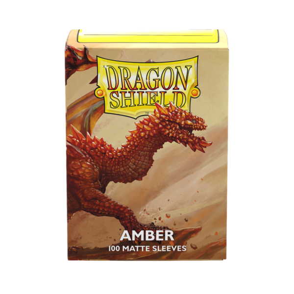 Dragon Shield Matte Amber Sleeves 100 Standard-Hüllen für Riftbound und TCG-Karten