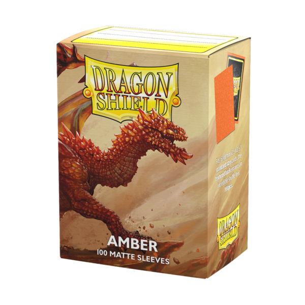 Dragon Shield Matte Amber Sleeves 100 Standard-Hüllen für Riftbound und TCG-Karten