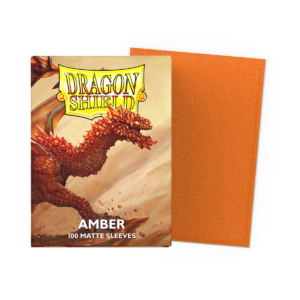 Dragon Shield Matte Amber Sleeves 100 Standard-Hüllen für Riftbound und TCG-Karten