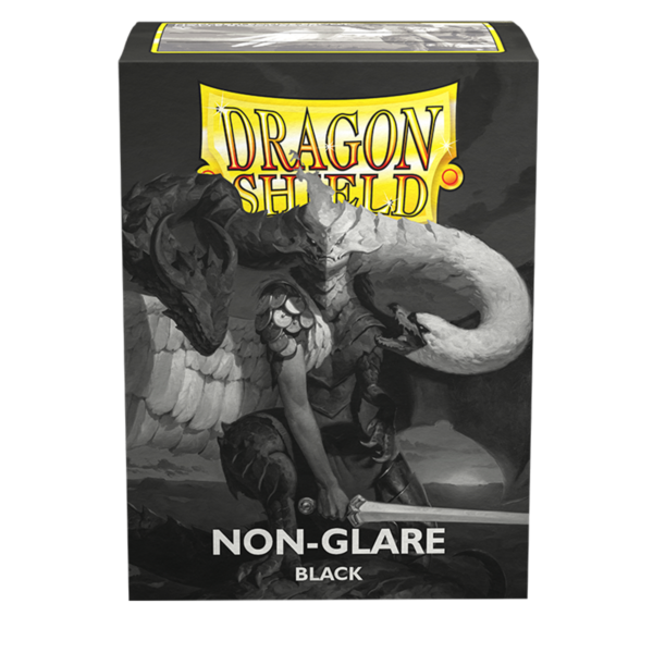 Dragon Shield Non-Glare Black V2 Matte Sleeves 100 schwarze Standard-Hüllen für Riftbound und TCG-Karten