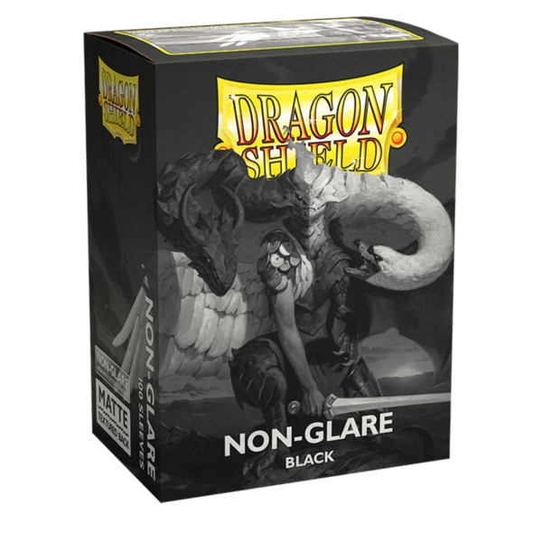Dragon Shield Non-Glare Black V2 Matte Sleeves 100 schwarze Standard-Hüllen für Riftbound und TCG-Karten