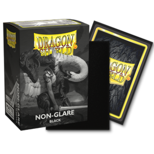 Dragon Shield Non-Glare Black V2 Matte Sleeves 100 schwarze Standard-Hüllen für Riftbound und TCG-Karten