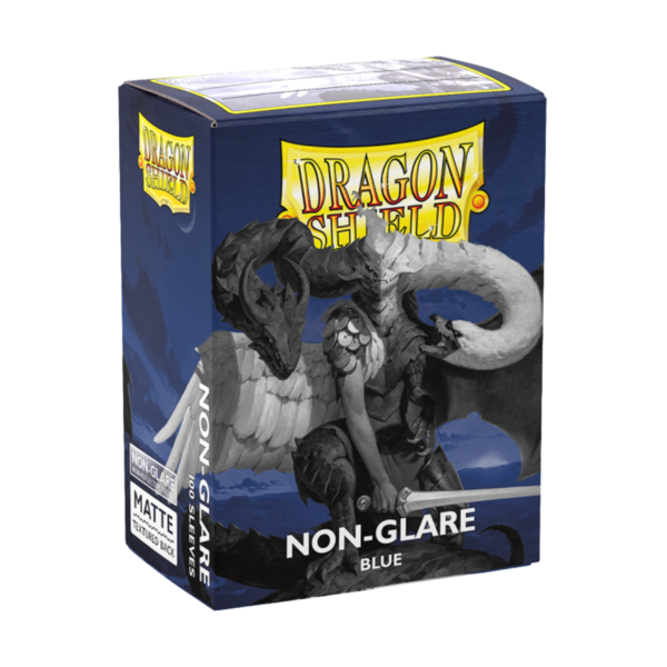 Dragon Shield Non-Glare Blue Matte Sleeves 100 blaue Standard-Hüllen für Riftbound und TCG-Karten