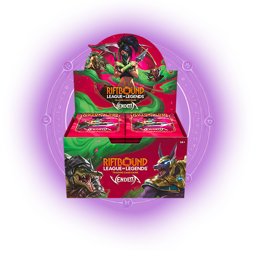 Riftbound Set 4 Vendetta Booster Display Kategoriebild - 24er TCG Box OVP bei Amzicards kaufen